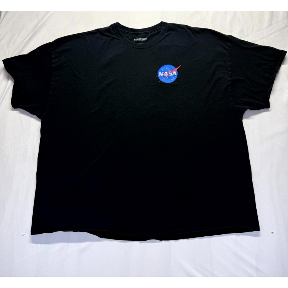 Hardten Clothing NASA T-Shirt Mens 5XL Black Teddy Bear Astronaut Rocket Graphic
